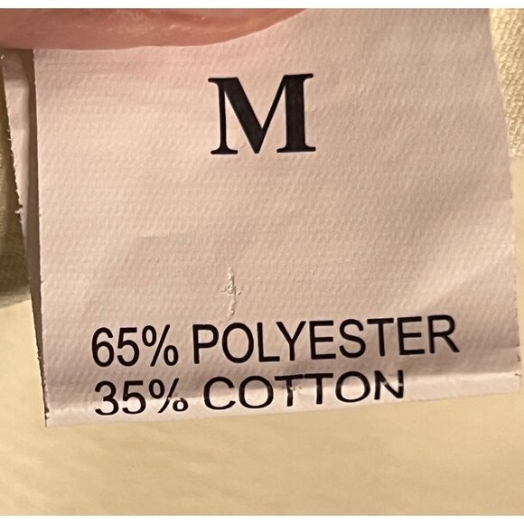 Cream V-Neck Short Sleeve Babydoll Dress  Size M Mini Short Sleeve Chic - Picture 15 of 15